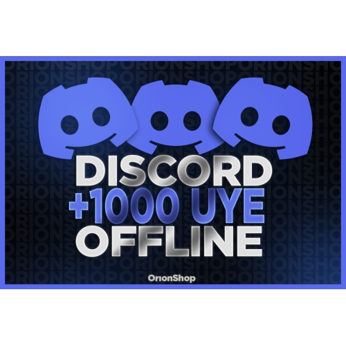  ⭐ KALİTELİ Discord +1000 Türk Offline Üye ⭐